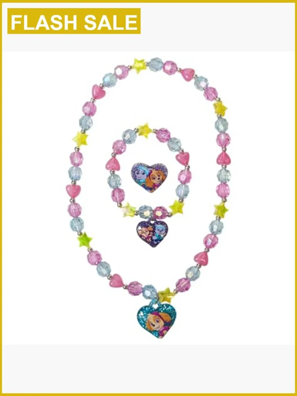 Paw Patrol Dress-Up Jewelry Set Necklace Bracelet Ring Play Accessories Girls
